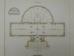 Floor Plans, Library, Furman University, Greenville, SC, 1906, Original Plan.  Frank E. Perkins.