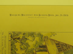 Residence for Mr. R. Elton Mills, Newport, KY, 1884, Original Plan. Oliver C. Smith.