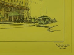 Design for the Lyceum Theatre, San Francisco CA, 1901. Willis Polk. Original