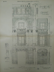 Entrance and Loggia, Jefferson Hotel, Richmond, VA, 1903, Original Plan. Carrere & Hastings.