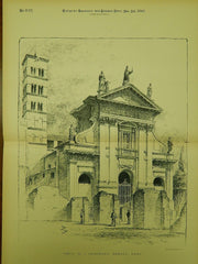 Chiesa di St. Francesca Romana, Rome, Italy, 1891, Original Plan.