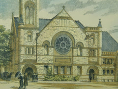 Epworth Methodist Episcopal Church, South Norfolk, VA, 1894, Original Plan. Carpenter & Peebles.