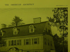 Exterior: House of Bayard Barnes, Esq., New Haven CT, 1916. Murphy & Dana
