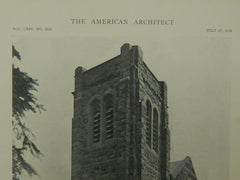 Exterior, Westminster Presbyterian Church, Portland, OR, 1918, Lithograph. Lawrence & Holford.