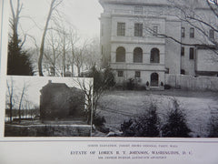 Estate of Loren B.T.Johnson, Washington,D.C., Lithograph,1914. George Burhap.