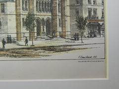 Asbury M.E. Church, Philadelphia, PA, 1885. Original Plan. Mr. John Ord.