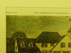House of Frederick C. Ford, Lenox Road, Summit, NJ, 1927, Original Plan. Arthur N. Starin.