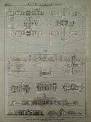 Competitive Design, Hillsborough County Farm Buildings, NH, 1894, Original Plan. Howard & Cauldwell.