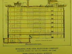 Sections: Otis Elevator Company in New York NY, 1912. Clinton & Russell