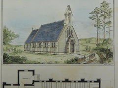 Church at Coldbrook, Saint John, New Brunswick, Canada, 1879. R. Brown & J. C. Allison