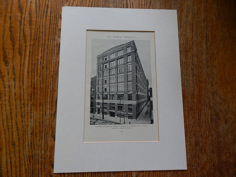 Factory Building of George R. Gregg Co., Toronto, Ontario, Canada, 1918. Bernard H. Prack.