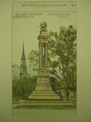 Gordon Monument , Savannah, GA, 1885, Van Brunt & Howe