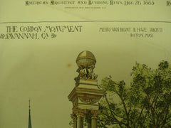 Gordon Monument , Savannah, GA, 1885, Van Brunt & Howe
