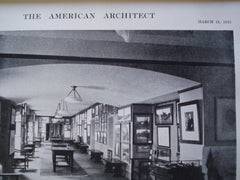 Gallery of Lounge and Auditorium of the City Club , Boston, MA, 1915, Messrs. Newhall & Blevens