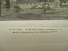 Phelps Manor Country Club , Englewood-Teaneck, NJ, 1926, C. C. Wendehack