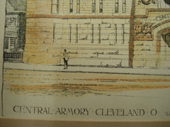 Back of the Central Armory , Cleveland, OH, 1895, Lehman & Schmitt