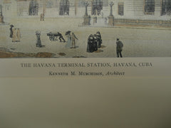 Havana Terminal Station , Havana, Cuba, LAM, 1911, Kenneth M. Murchison