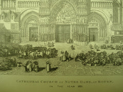 Cathedral Church of Notre Dame , Rouen, France, EUR, 1885, Not Stated