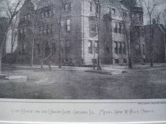Club House for the Union Club , Chicago, IL, 1884, Messrs. Cobb & Frost