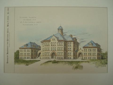 Pembroke Academy , Pembroke, NH, 1896, Wm. M. Butterfield