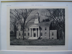 Municipal Building , Teaneck, NJ, 1927, Ludlow & Peabody