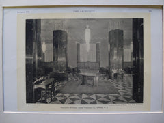 Interior of the Ninety-Five Williams Street Telephone Co., Newark, NJ, 1930, Voorhees, Gmelin & Walker