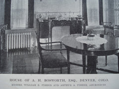 House of A.H. Bosworth, Esq., Denver, CO, 1915, Messrs. William E. Fisher and Arthur A. Fisher
