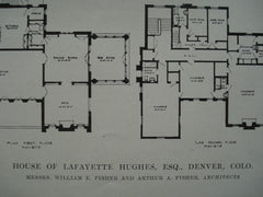 House of Lafayette Hughes, Esq., Denver, CO, 1915, Messrs. William E. Fisher and Arthur A. Fisher