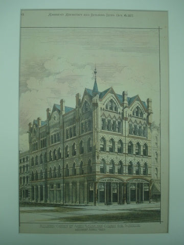 Building on the Corner of North Salina and Church Streets , Syracuse, NY, 1877, Archimedes Russell