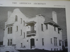 House of Mr. Henry Swan. Denver, Colorado. W.E. & A.A. Fisher. 1916. Original Photo