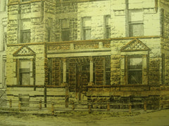 Apartment Building for L. P. Hansen, Esq. , Chicago, IL, 1886, John Addison