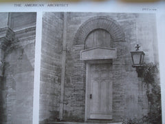 Details of the Doorways of the Flagler Memorial Church , St. Augustine, FL, 1909, Carrere & Hastings