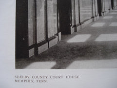 Main Corridor in the Shelby County Court House , Memphis, TN, 1910, Hale & Rogers
