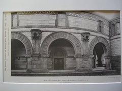 Detail of Alexander Hall, Princeton University , Princeton, NJ, 1897, W.A. Potter