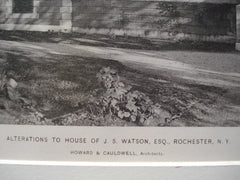 Alterations to the House of J.S. Watson, Esq. , Rochester, NY, 1898, Howard & Cauldwell