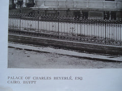 Palace of Charles Beyerle, Esq., Cairo, Egypt, AFR, 1910, Carlo Prampolini