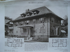 House for Dr. Cater , Brick Church, Orange, NJ, 1910, Mann & McNeille