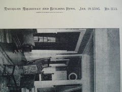Staircase-Hall: House of W.F. Havemeyer, Esq., Red Bank, NJ, 1898, Brunner & Tryon