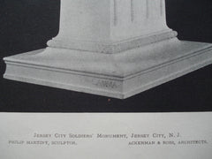 Jersey City Soldiers' Monument , Jersey City, NJ, 1898, Ackerman & Ross
