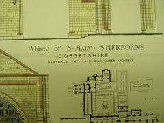 Abbey of St. Mary, Sherborne, Dorset, England, UK, 1883, R. H. Carpenter