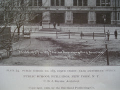 Public School No. 165, 109th Street, near Amsterdam Avenue, New York, NY, 1908, C.B.J. Snyder