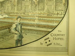 Design for the Billiard Room in the Country Hotel, 1881