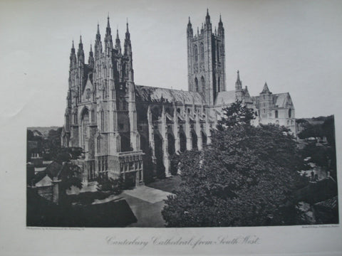 Canterbury Cathedral, from the South West , Canterbury, England, UK, 1886