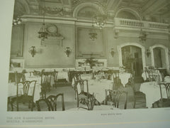 The New Washington Hotel, Main Dining Room, Seattle, WA, 1909, Eames & Young