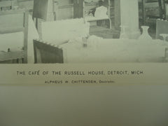 Cafe of the Russell House , Detroit, MI, 1898, Alpheus W. Chittenden