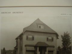 House for De Witt Hubbell, Esq., Plainfield, NJ, 1909, Messrs. Squires & Wynkoop