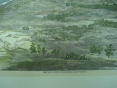 Scene of the Bird's-Eye View of Richmond, Virginia and Vicinity , Richmond, VA, 1862, n/a