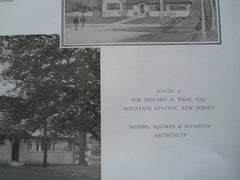 Edward A. Page House , Mountain Station, NJ, 1909, Squires and Wynkoop
