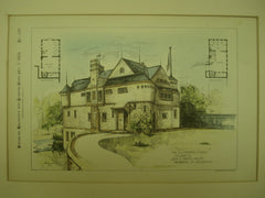 Stable of Mr. S. J. Meeker , Newark, NJ, 1885, John E. Baker