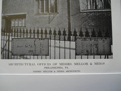 Architectural Offices of Messrs. Mellor & Meigs , Philadelphia, PA, 1913, Messrs. Mellor & Meigs
